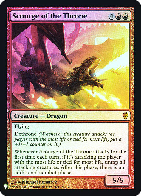 Scourge of the Throne\nMystery Booster / The List\nSingle\nMagic The Gathering