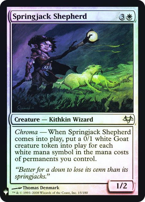 Springjack Shepherd\nMystery Booster / The List\nSingle\nMagic The Gathering