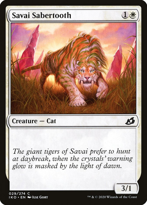 Savai Sabertooth\nIkoria: Lair of Behemoths\nSingle\nMagic The Gathering