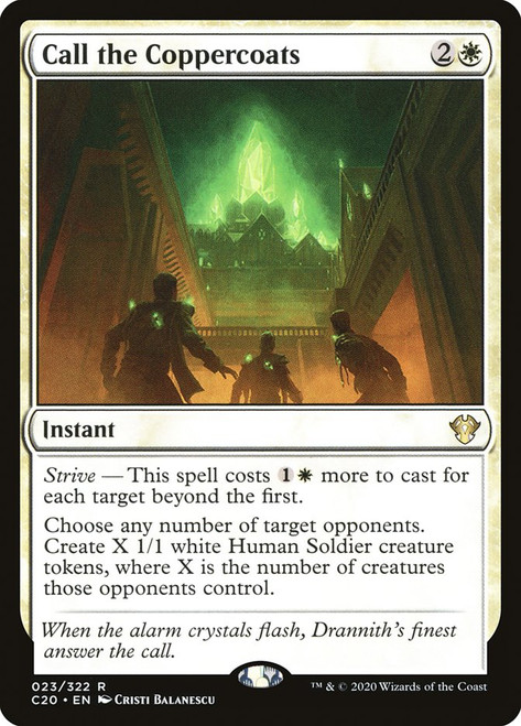 Call the Coppercoats\nCommander: 2020 Edition\nSingle\nMagic The Gathering
