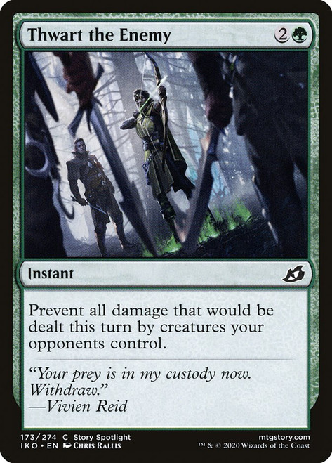 Thwart the Enemy\nIkoria: Lair of Behemoths\nSingle\nMagic The Gathering
