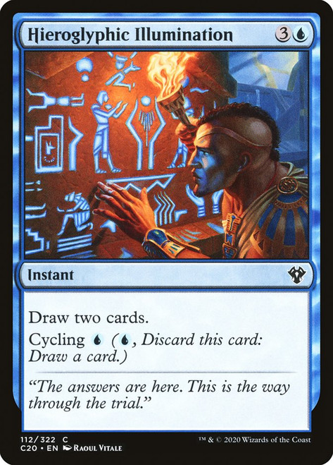 Hieroglyphic Illumination\nCommander: 2020 Edition\nSingle\nMagic The Gathering