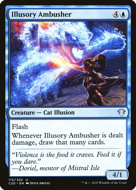 Illusory Ambusher\nCommander: 2020 Edition\nSingle\nMagic The Gathering