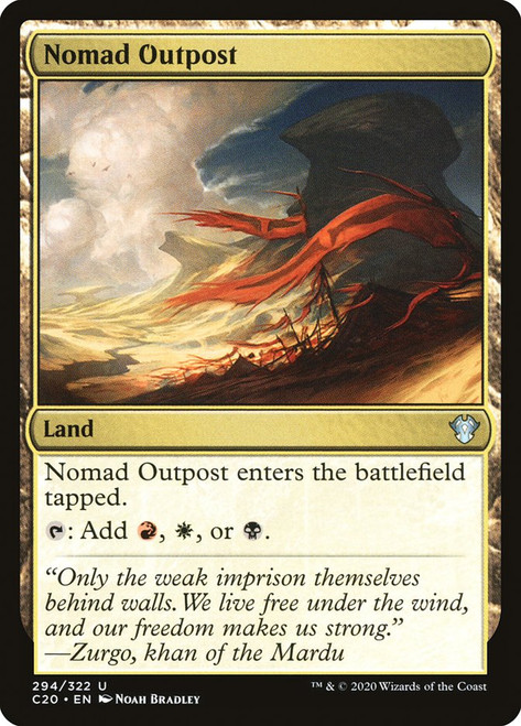 Nomad Outpost\nCommander: 2020 Edition\nSingle\nMagic The Gathering