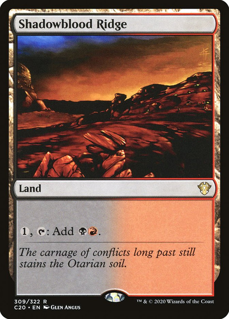 Shadowblood Ridge\nCommander: 2020 Edition\nSingle\nMagic The Gathering