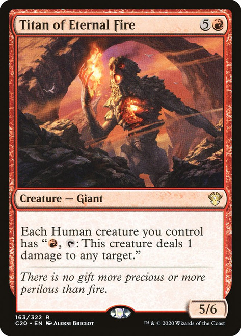Titan of Eternal Fire\nCommander: 2020 Edition\nSingle\nMagic The Gathering