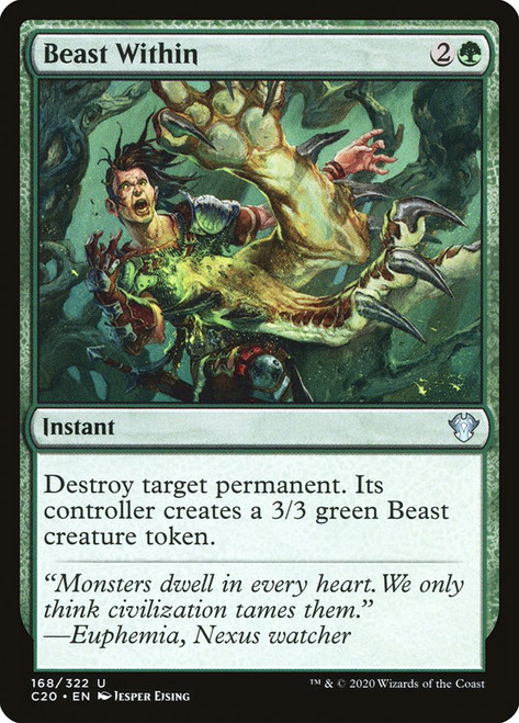 Beast Within\nCommander: 2020 Edition\nSingle\nMagic The Gathering