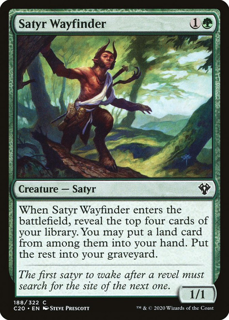 Satyr Wayfinder\nCommander: 2020 Edition\nSingle\nMagic The Gathering