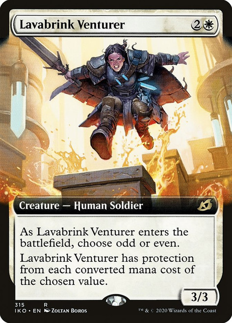 Lavabrink Venturer (Extended Art)\nIkoria: Lair of Behemoths - Variants\nSingle\nMagic The Gathering