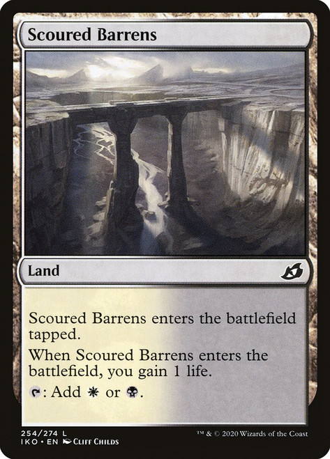 Scoured Barrens\nIkoria: Lair of Behemoths\nSingle\nMagic The Gathering
