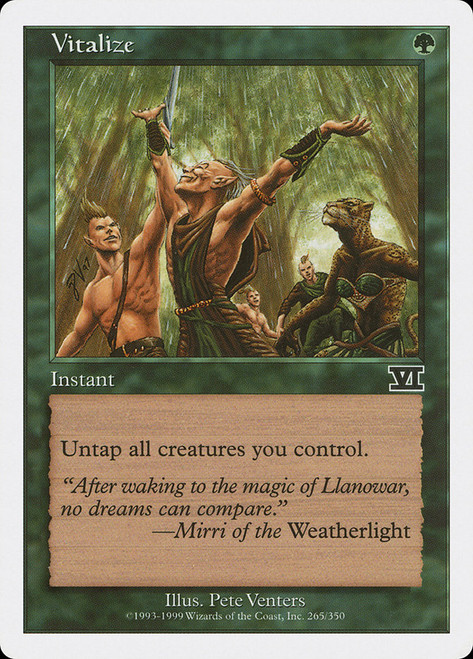 Vitalize\n6th Edition\nSingle\nMagic The Gathering