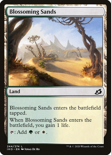 Blossoming Sands\nIkoria: Lair of Behemoths\nSingle\nMagic The Gathering