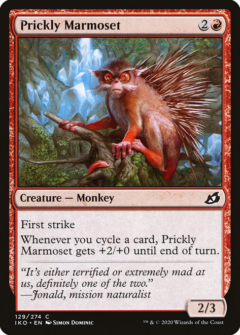 Prickly Marmoset\nIkoria: Lair of Behemoths\nSingle\nMagic The Gathering