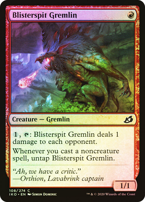 Blisterspit Gremlin\nIkoria: Lair of Behemoths\nSingle\nMagic The Gathering