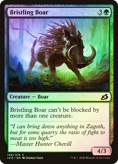 Bristling Boar\nIkoria: Lair of Behemoths\nSingle\nMagic The Gathering