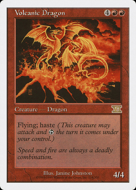 Volcanic Dragon\n6th Edition\nSingle\nMagic The Gathering