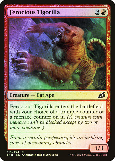 Ferocious Tigorilla\nIkoria: Lair of Behemoths\nSingle\nMagic The Gathering