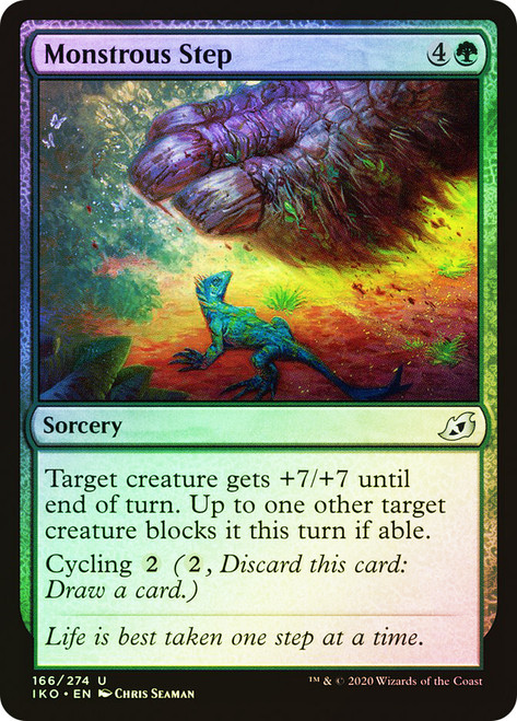 Monstrous Step\nIkoria: Lair of Behemoths\nSingle\nMagic The Gathering