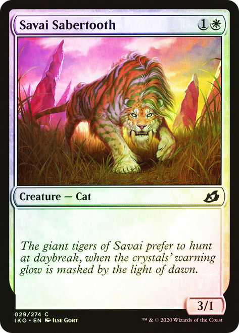 Savai Sabertooth\nIkoria: Lair of Behemoths\nSingle\nMagic The Gathering