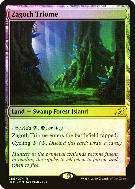 Zagoth Triome\nIkoria: Lair of Behemoths\nSingle\nMagic The Gathering
