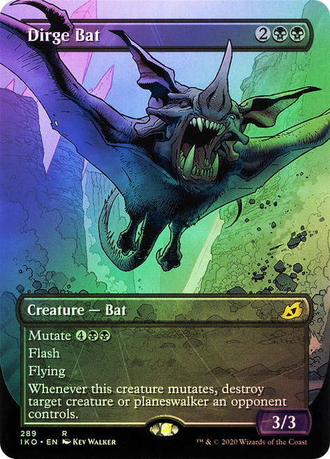 Dirge Bat (Showcase)\nIkoria: Lair of Behemoths - Variants\nSingle\nMagic The Gathering
