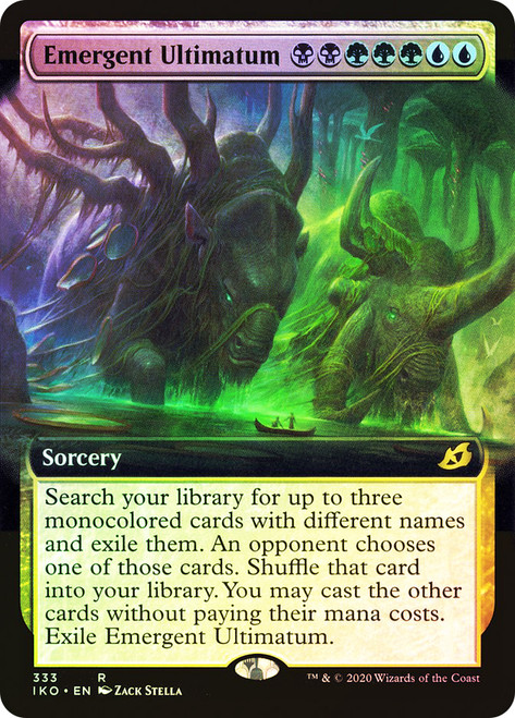 Emergent Ultimatum (Extended Art)\nIkoria: Lair of Behemoths - Variants\nSingle\nMagic The Gathering