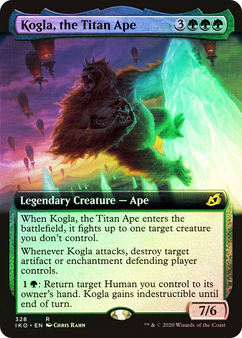 Kogla, the Titan Ape (Extended Art)\nIkoria: Lair of Behemoths - Variants\nSingle\nMagic The Gathering
