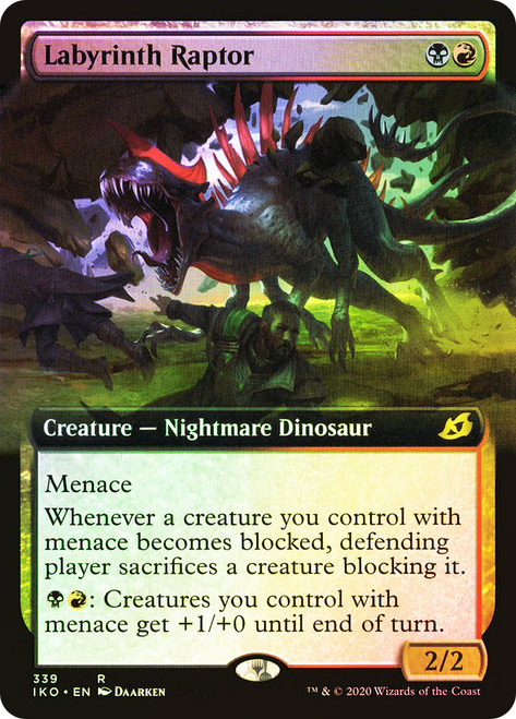 Labyrinth Raptor (Extended Art)\nIkoria: Lair of Behemoths - Variants\nSingle\nMagic The Gathering