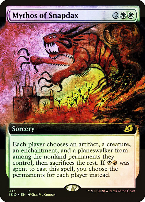 Mythos of Snapdax (Extended Art)\nIkoria: Lair of Behemoths - Variants\nSingle\nMagic The Gathering