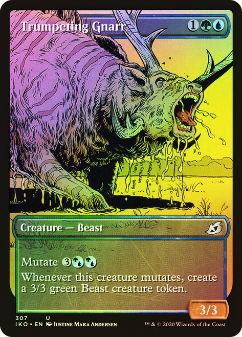 Trumpeting Gnarr (Showcase)\nIkoria: Lair of Behemoths - Variants\nSingle\nMagic The Gathering