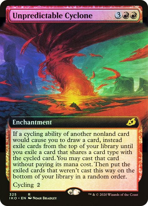 Unpredictable Cyclone (Extended Art)\nIkoria: Lair of Behemoths - Variants\nSingle\nMagic The Gathering