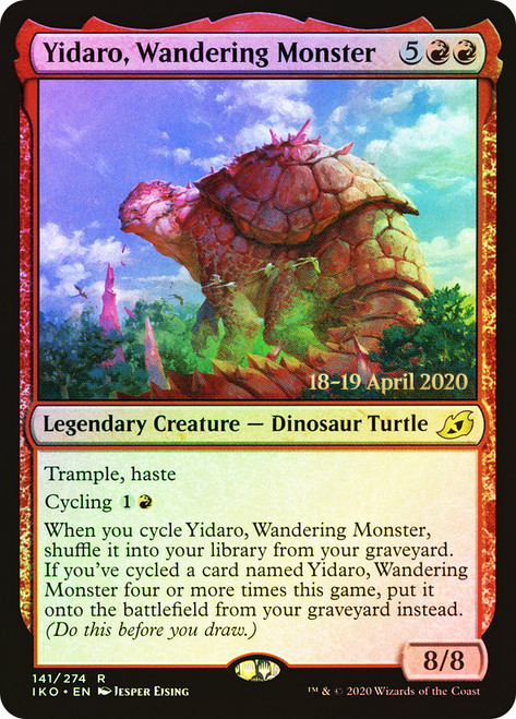 Yidaro, Wandering Monster (Prerelease) (Ikoria: Lair of Behemoths)\nPromo: Date Stamped\nSingle\nMagic The Gathering
