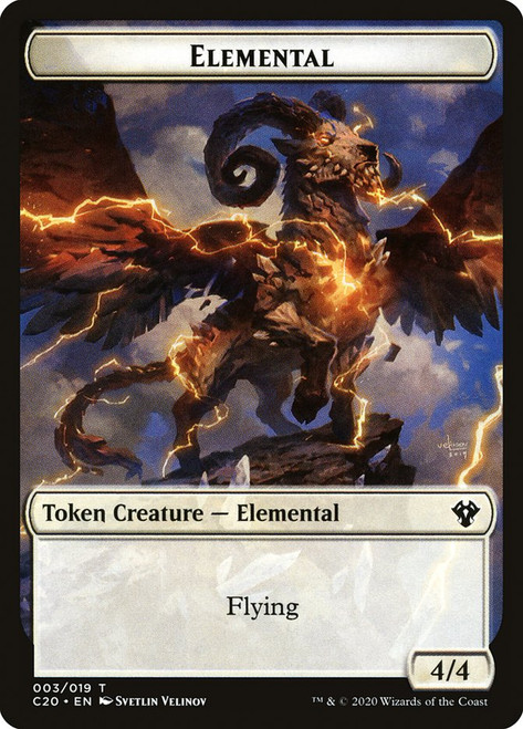 {Elemental Token} (White) // {Soldier Token}
Commander 2020
Single
Magic: The Gathering