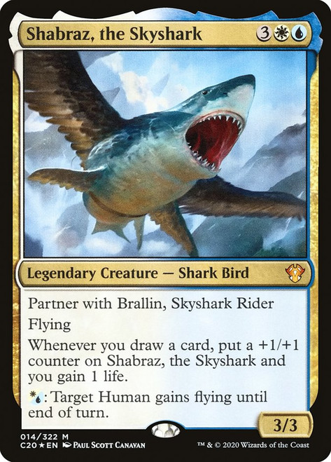 Shabraz, the Skyshark\nCommander: 2020 Edition\nSingle\nMagic The Gathering