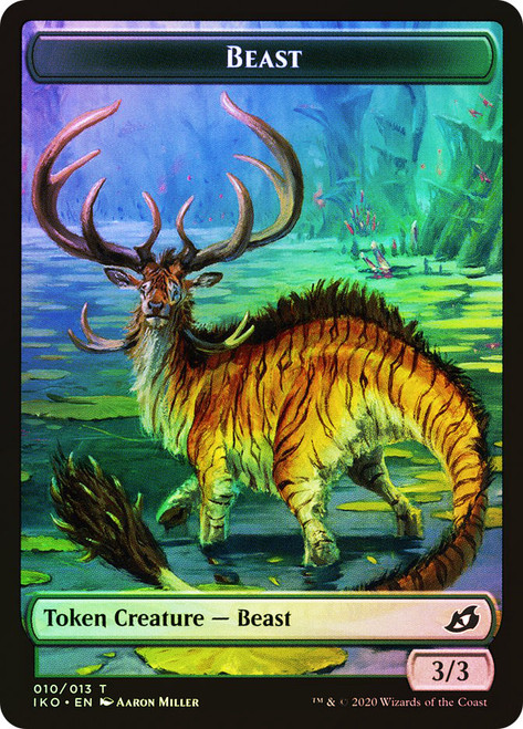 {Beast Token} // {Human Soldier Token} (#04)\nIkoria: Lair of Behemoths\nSingle\nMagic The Gathering