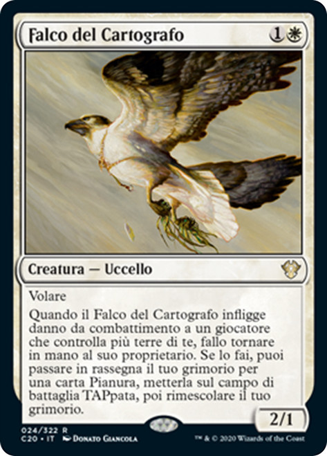 Cartographer's Hawk [SGL-MTG-C20-024-ITN]