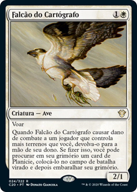 Cartographer's Hawk [SGL-MTG-C20-024-PTN]
