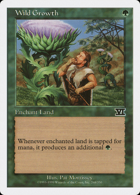 Wild Growth\n6th Edition\nSingle\nMagic The Gathering