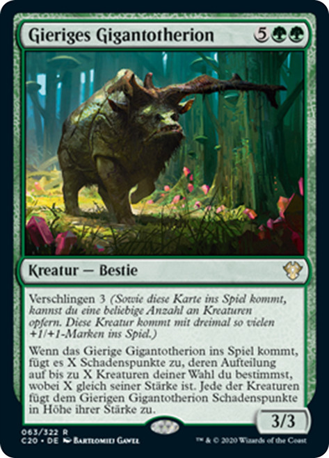 Ravenous Gigantotherium [SGL-MTG-C20-063-DEN]