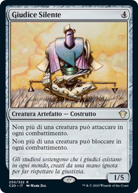 Silent Arbiter [SGL-MTG-C20-250-ITN]