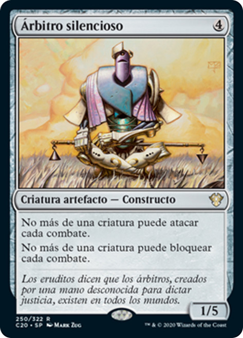 Silent Arbiter [SGL-MTG-C20-250-ESN]