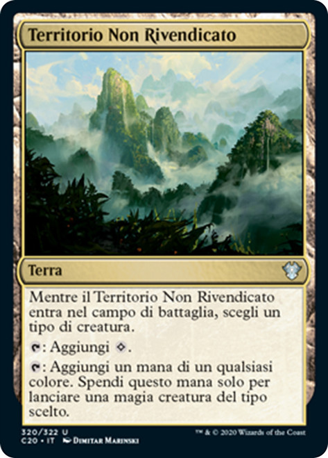 Unclaimed Territory [SGL-MTG-C20-320-ITN]