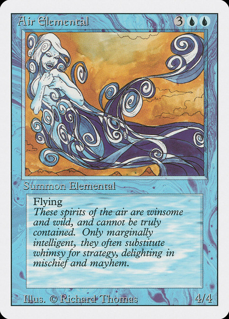 Air Elemental\n3rd Edition/Revised\nSingle\nMagic The Gathering