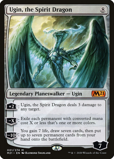 Ugin, the Spirit Dragon\nCore Set 2021\nSingle\nMagic The Gathering