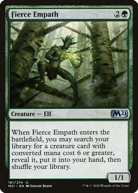 Fierce Empath\nCore Set 2021\nSingle\nMagic The Gathering