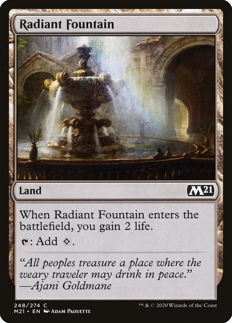 Radiant Fountain\nCore Set 2021\nSingle\nMagic The Gathering