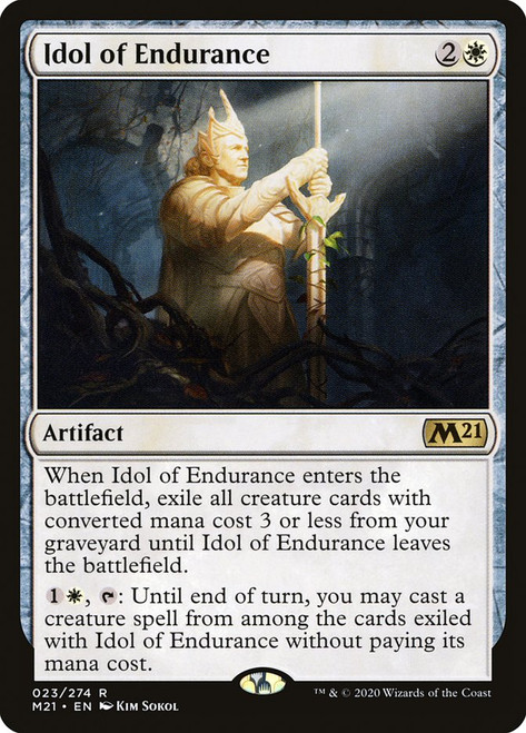 Idol of Endurance\nCore Set 2021\nSingle\nMagic The Gathering