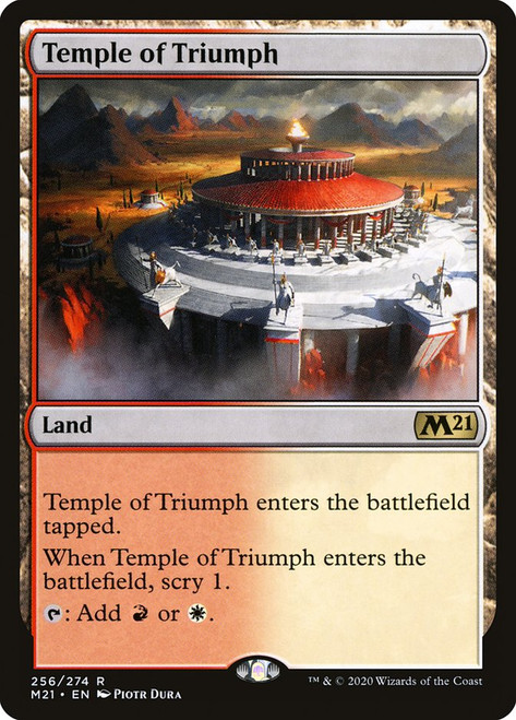 Temple of Triumph\nCore Set 2021\nSingle\nMagic The Gathering