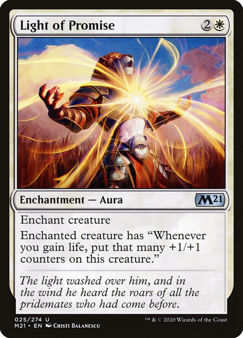 Light of Promise\nCore Set 2021\nSingle\nMagic The Gathering