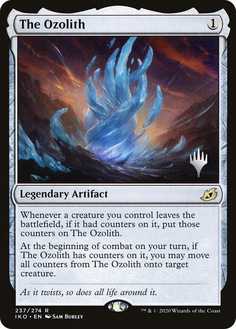 The Ozolith (Promo Pack) (Ikoria: Lair of Behemoths)\nPromo: Planeswalker Stamped\nSingle\nMagic The Gathering
